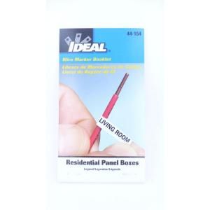 Ideal Wire Marker Booklet for Residential Panel Boxes 44 154