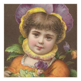 Victorian flower child 2 print