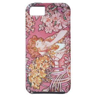 Mucha   Woman among the flowers iPhone 5 case
