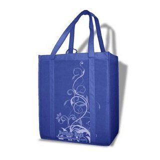 Earth Day SALE Burban Bags Reusable Grocery Shopping Bag Navy Blue Upright Swirl  