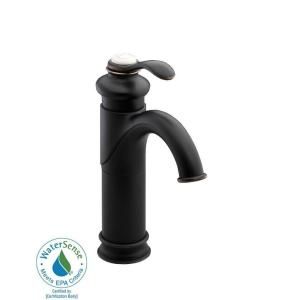 KOHLER Fairfax Tall Single Hole 1 Handle Low Arc Bathroom Faucet in Oil Rubbed Bronze DISCONTINUED K 12183 BRZ