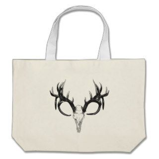 Deer head tote bags