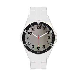 Dimpled Silver Mirrored Look Watch