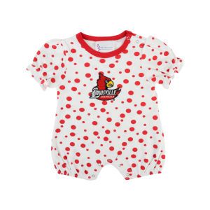 Louisville Cardinals NCAA Newborn Polka Dot Girls Romper