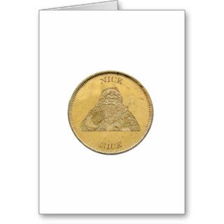 I've been Nice, Santa Coin Greeting Cards