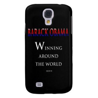 Barack  Obama Winning Around the World Samsung Galaxy S4 Cases