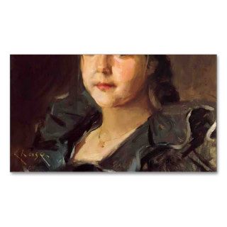 Portrait of Helen Velasquez Chase by William Chase Business Card Template