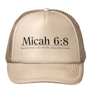Read the Bible Micah 68 Mesh Hats