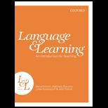 Language and Learning  An Introduction