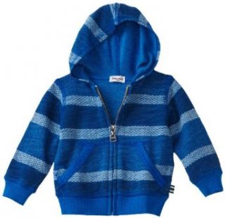 Splendid Littles Baby boys Infant Baja French Terry Hooded Zip Up Sweater, French Blue, 12 18 Months Clothing