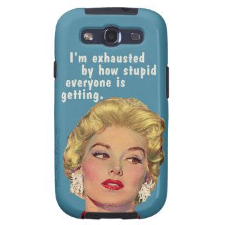 exhausted by stupid people samsung galaxy s3 covers