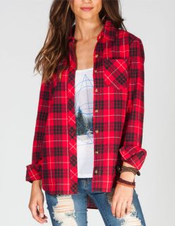 Womens Flannel Shirt Black/Red In Sizes Large, Medium, X Small, Small