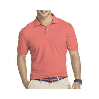 Izod Short Sleeve Heritage Piqué Polo Shirt, Faded Rose, Mens