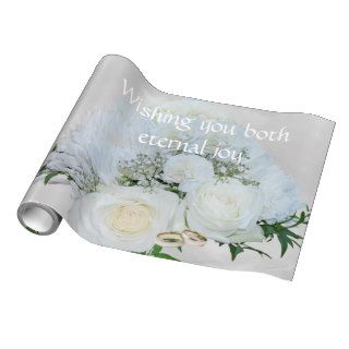 Wedding bouquet wrapping paper