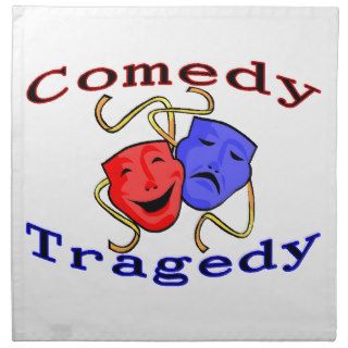 Comedy Tragedy Theatre Masks Napkins