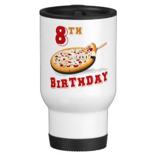 8th Birthday Pizza party Mugs