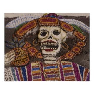Mexico, Oaxaca. Sand tapestry (tapete de arena) Posters