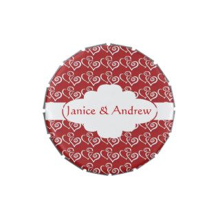 Entwined Hearts Wedding Favor Candy Tin