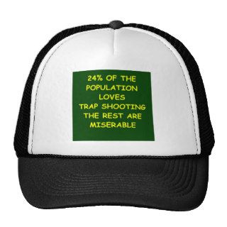 trap shooting trucker hats