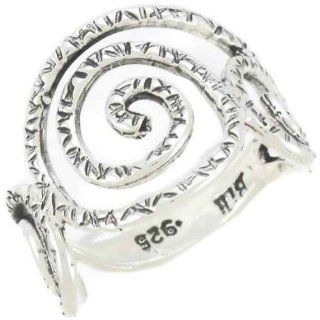 Silver Jewelry, 925 Sterling Silver Ring. Custom Hand Made and Designed in Israel By Bili Silver. Antiquated Hammered Scroll Design. Shipped Directly From Tel Aviv Israel in a Gift Box. Great Gift For Wedding Bridesmaid Bat Mitzvah Engagement Graduation M
