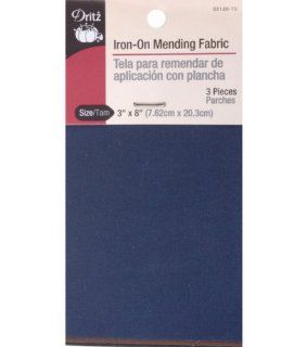 Dritz 55120 70 Iron On Mending Fabric, Dark Assorted, 3 by 8 Inch