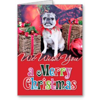Christmas   Pug   Oscar Card