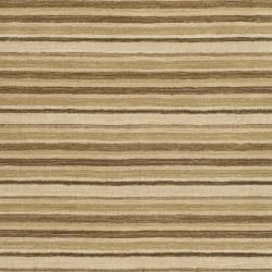 Handmade Stripes Ivory/ Brown New Zealand Wool Rug (7'6 x 9'6) Safavieh 7x9   10x14 Rugs