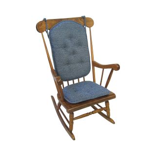 Raindrops 2 Piece Rocker Chair Cushion Set, Wedgewood