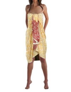 Damen Wicketuch Sarong Strand Bekleidung aus Indien 162 x 114 cm Bekleidung