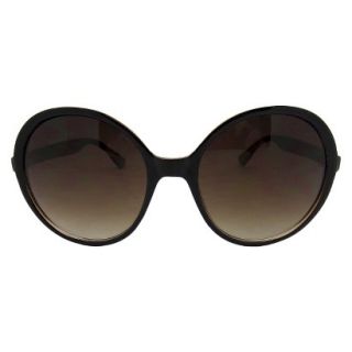 Womens Oversize Round Sunglasses   Brown/Gold