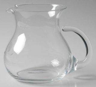 Princess House Crystal Heritage 37 Oz Pitcher   Gray Cut Floral Design,Clear