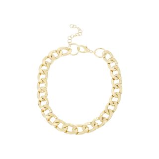 Worthington Gold Tone Link Necklace, Yellow