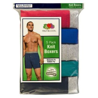 Fruit of the Loom Mens 5pk Boxers   Assorted and Varied Colors XL