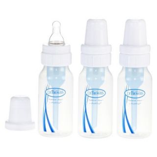 Dr. Browns Natural Flow 4oz 3pk Standard Polypropylene Baby Bottle