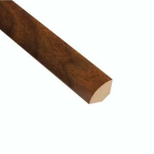 Home Legend High Gloss Monterrey Walnut 19.5 mm Thick x 3/4 in. Wide x 94 in. Length Laminate Quarter Round Molding HL93QR