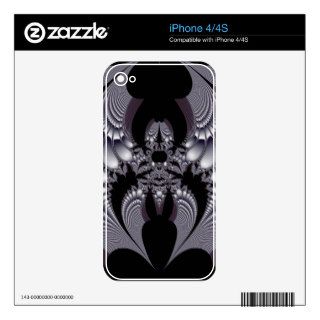 Steel Spider Fractal Art Skins For iPhone 4