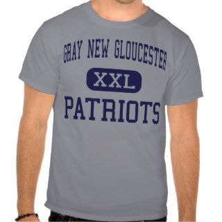 Gray New Gloucester   Patriots   High   Gray Maine Shirt