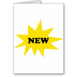 new product icon greeting card