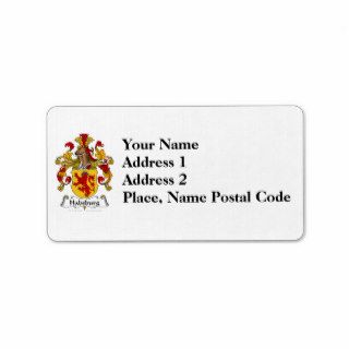 Habsburg Family Crest Address Label