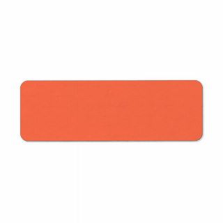 Outrageous Orange Simple Complementary Color Return Address Labels
