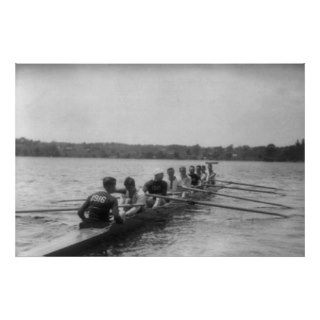 Yale Rowing Crew During Practice Photograph Print