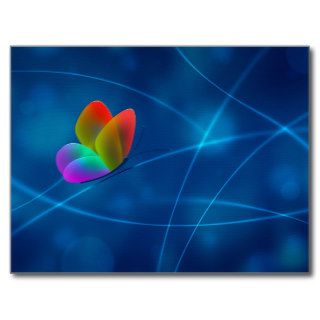 Rainbow Butterfly Post Cards