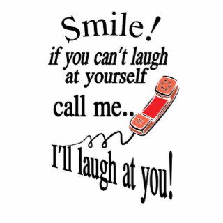 Call Me, I’ll Laugh At You. Cynical and Very Funny Photo Cutout