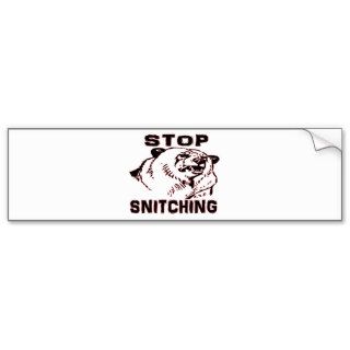 Stop Snitching Bumper Sticker
