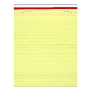 Yellow Lined School Paper Background Flyers