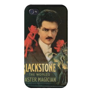 Blackstone ~ World's Magician Vintage Magic Act iPhone 4 Cases