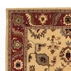 Nourison Hand Knotted Tahoe Gold Wool Rug (8'6 x 11'6) Nourison 7x9   10x14 Rugs