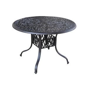 Home Styles Floral Blossom 42 in. Round Patio Dining Table 5558 30