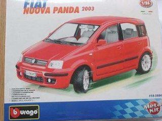 Fiat Panda Rot Red 2003 Metall Bausatz Kit 1/24 Bburago Burago Modellauto Modell Auto Spielzeug