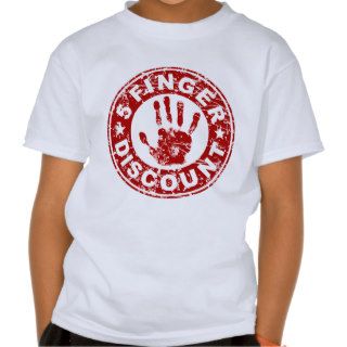 5 Finger Discount Logo   Strawberry T shirts